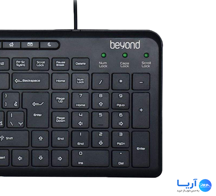 قیمت و خرید کیبورد باسیم بیاند مدل BK-3441 | فروشگاه آریا